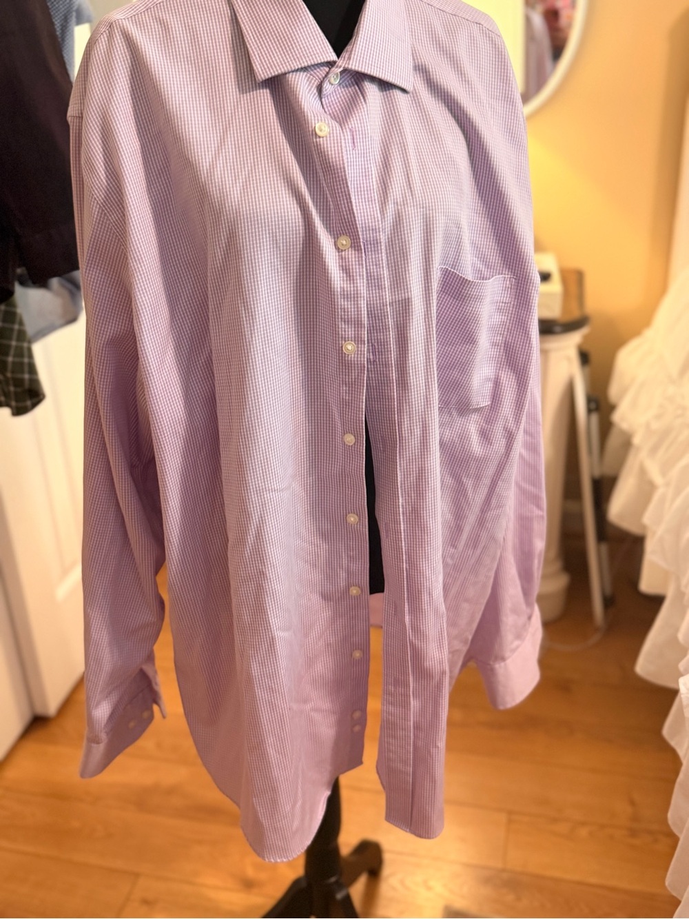 Joseph Abboud Lavender Check Dress Shirt